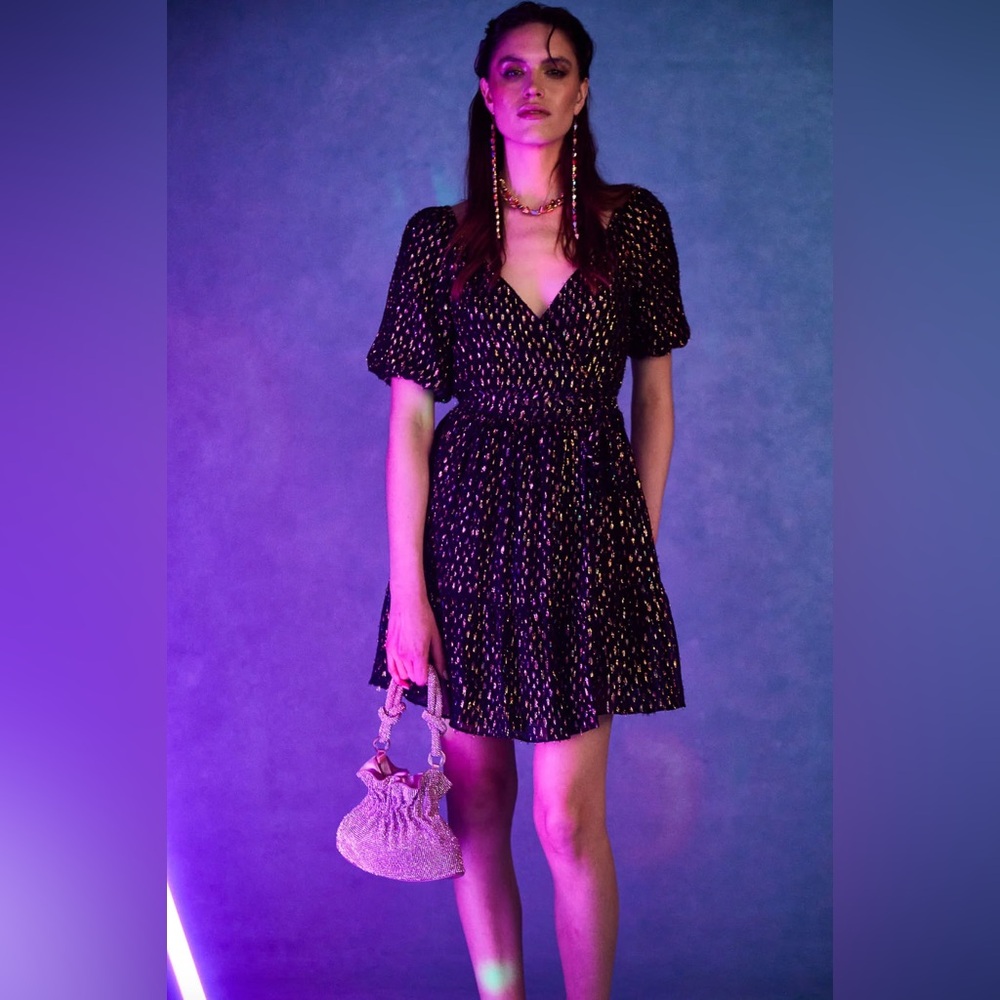 Love the Label Black Rainbow Ana Party Dress